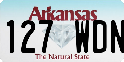 AR license plate 127WDN