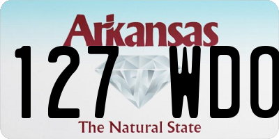 AR license plate 127WDO