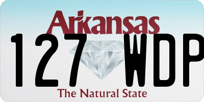 AR license plate 127WDP