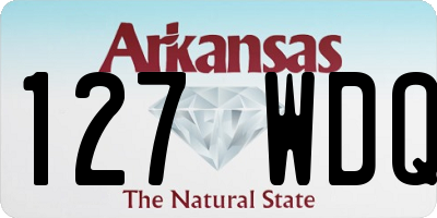 AR license plate 127WDQ