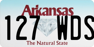 AR license plate 127WDS