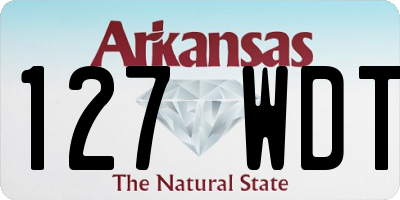 AR license plate 127WDT