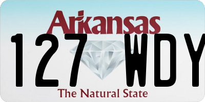 AR license plate 127WDY