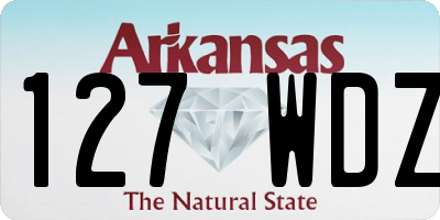 AR license plate 127WDZ