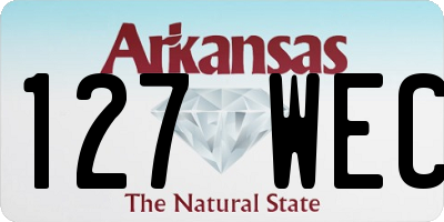 AR license plate 127WEC