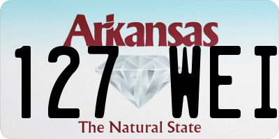 AR license plate 127WEI
