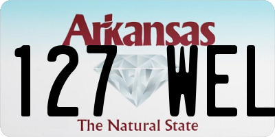 AR license plate 127WEL