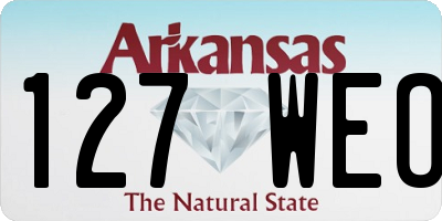 AR license plate 127WEO