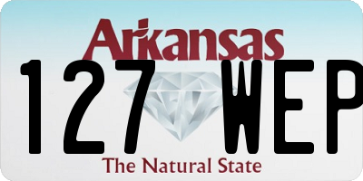AR license plate 127WEP