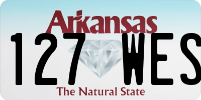 AR license plate 127WES