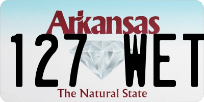 AR license plate 127WET