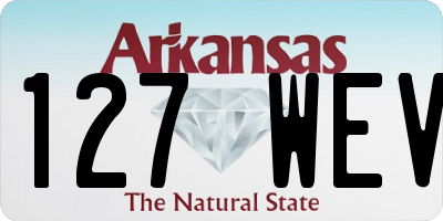 AR license plate 127WEV