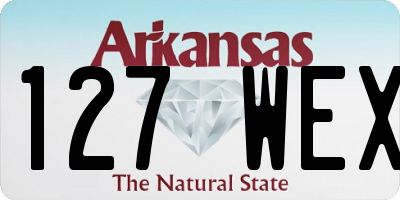 AR license plate 127WEX