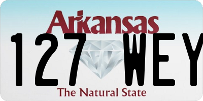 AR license plate 127WEY