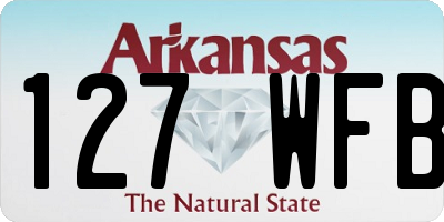 AR license plate 127WFB