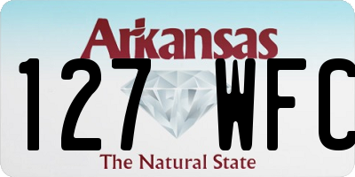 AR license plate 127WFC