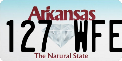 AR license plate 127WFE
