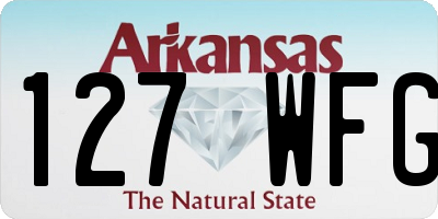 AR license plate 127WFG