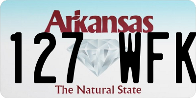 AR license plate 127WFK