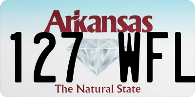AR license plate 127WFL