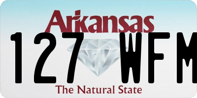 AR license plate 127WFM