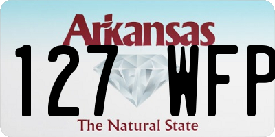 AR license plate 127WFP