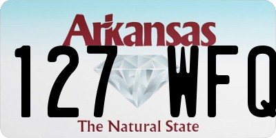 AR license plate 127WFQ