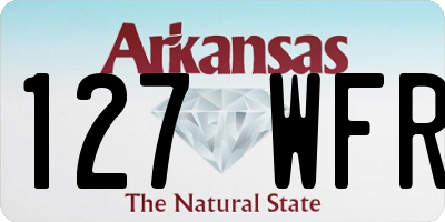 AR license plate 127WFR