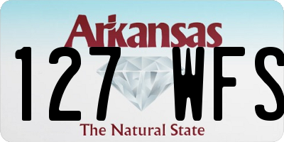 AR license plate 127WFS