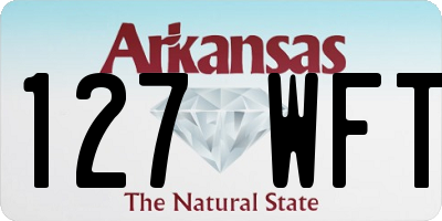 AR license plate 127WFT
