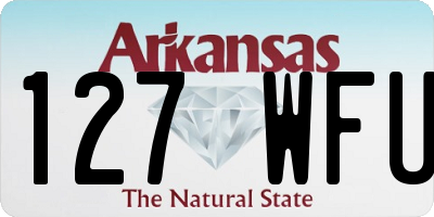 AR license plate 127WFU
