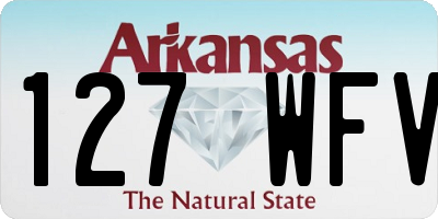 AR license plate 127WFV