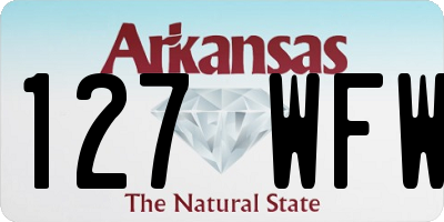 AR license plate 127WFW