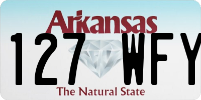 AR license plate 127WFY