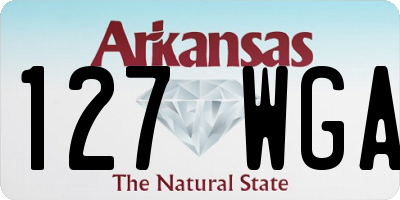 AR license plate 127WGA