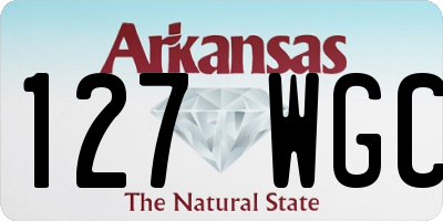 AR license plate 127WGC