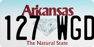 AR license plate 127WGD