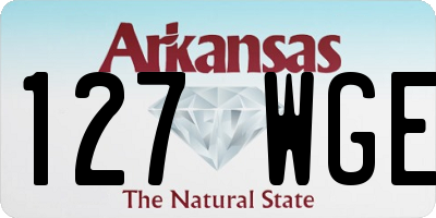 AR license plate 127WGE