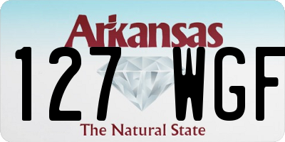 AR license plate 127WGF