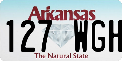 AR license plate 127WGH