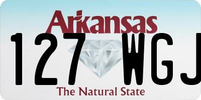 AR license plate 127WGJ
