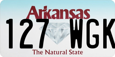 AR license plate 127WGK