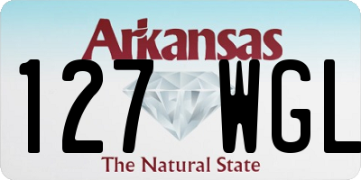 AR license plate 127WGL