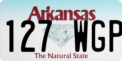 AR license plate 127WGP