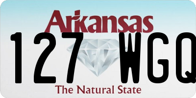 AR license plate 127WGQ