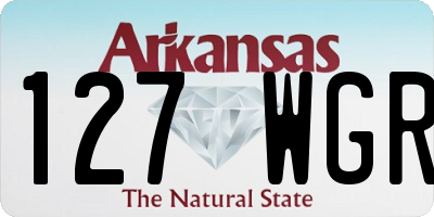 AR license plate 127WGR