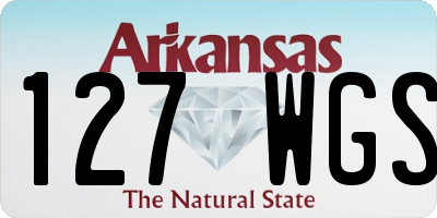 AR license plate 127WGS