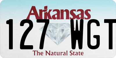 AR license plate 127WGT