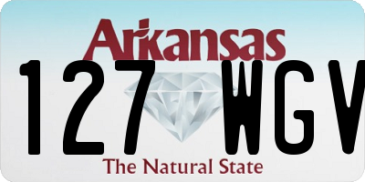 AR license plate 127WGV