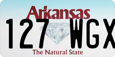 AR license plate 127WGX